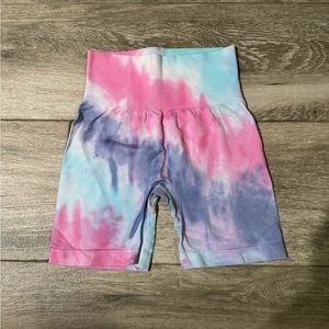 Tie Dye Workout Shorts